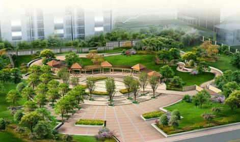 城市园林绿化效果方案图