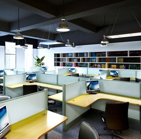 广州开发区装修公司办公室装修实景图