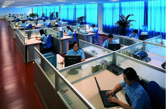 广州办公室装修完工后照片