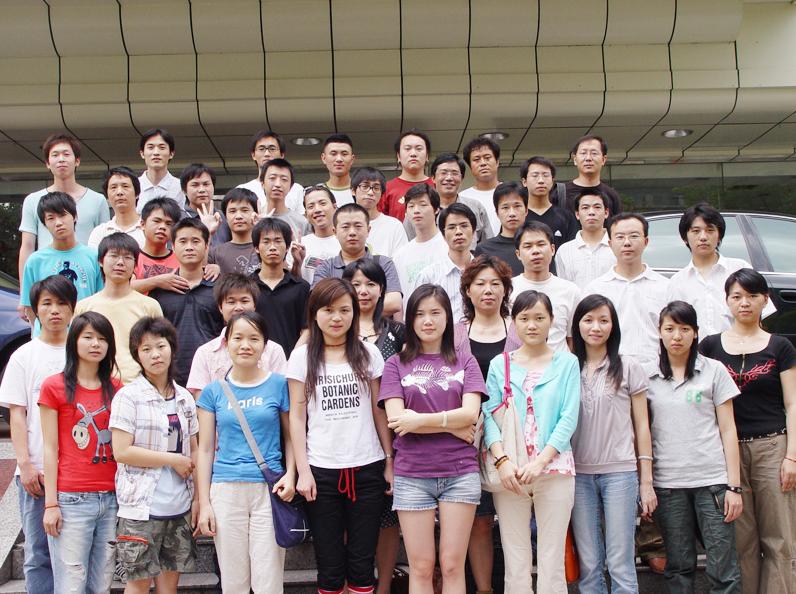 参加效果图培训的设计合影照