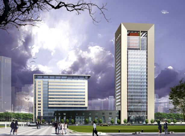 广州装修公司设计的办公楼效果图