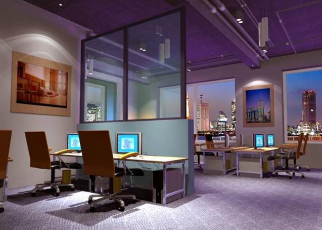 广州环保办公室装修效果图